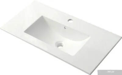 ЗОВ Тумба под умывальник Парма 90 P90LA0MWMC1B-OL90 (аттик/белый матовый/черный)