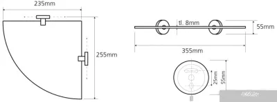 Bemeta Полка Omega 104102012