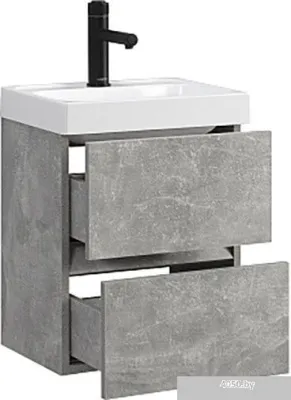 Belux Тумба под умывальник Париж НП 40-02 (31, бетон чикаго светло-серый)
