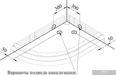 Душевой поддон Radomir 120x80 1-11-0-1-0-008