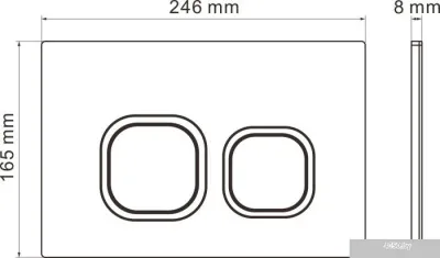 Roxen Antares One Rimless 6 в 1 StounFix Slim 543489 (кнопка: черный матовый)