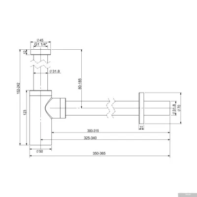 Wellsee Drainage System 182104000 (хром)