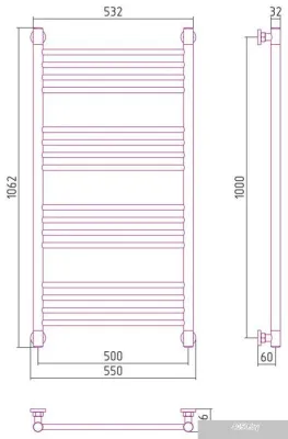 Сунержа Богема+ прямая 1000х500 00-0220-1050