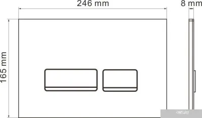 Roxen Cube One Rimless 6 в 1 StounFix Slim 646038 (чёрное стекло)