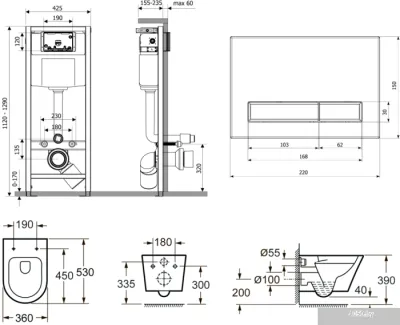 Унитаз Lavinia Boho Relfix Biore Rimless 7 в 1 87040097 (белый пластик)