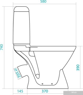 Унитаз Santek Римини (1WH302130)