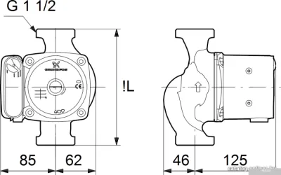 Насос Grundfos UPS 25-80 N 180