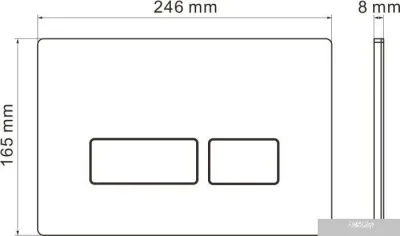 Roxen Cube One Rimless 6 в 1 StounFix Slim 606295 (кнопка: матовая)