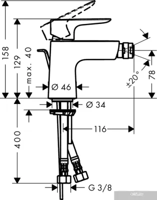 Смеситель Hansgrohe Talis E 71720000