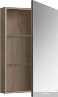 Belux Шкаф с зеркалом Стокгольм ВШ 40 (194, орех карини натуральный)