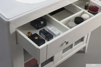 Belux Тумба под умывальник Дуглас Н80-01 (1, белый глянец)