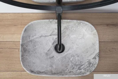 Умывальник Rea Livia (камень матовый)