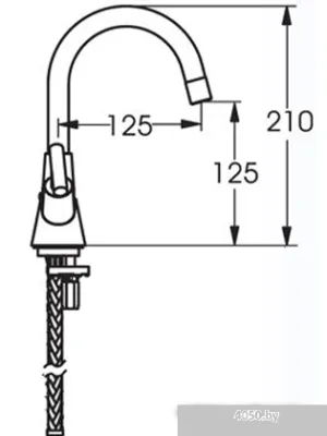 Смеситель Vidima Сева Дуо В7430АА/B9759AA/BA111AA