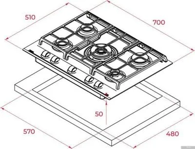 TEKA GZC 75330 XBN (серый камень)
