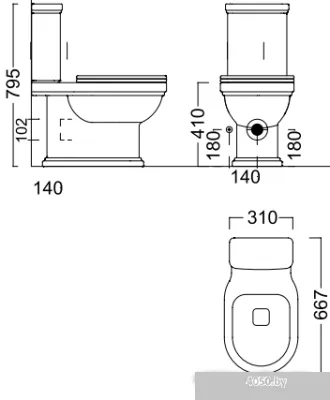 Унитаз Kerama Marazzi Pompei Po.wc.01