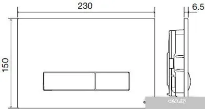 Панель смыва OLI Glam OliPure 139179 (глянцевый хром)