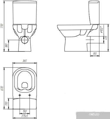 Унитаз Cersanit City New Clean On 011 K35-038