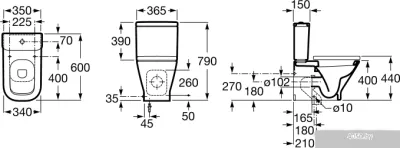 Унитаз Roca The Gap A342472000