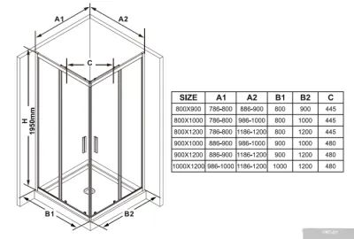 Ravak BLSRV2K-90 X1XM70300Z1
