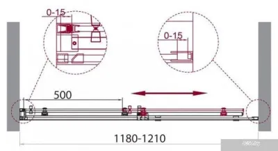 BelBagno Acqua-BF-1-120-C-Cr (прозрачное стекло)