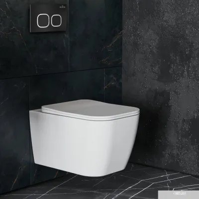 Roxen Cube One Rimless 6 в 1 StounFix Slim 543879 (кнопка: черный матовый)