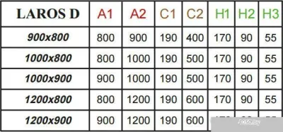 Душевой поддон Radaway Laros D Compact 100x80 [SLD81017-01]