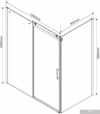 Vincea Como VSR-1C9012CLB (черный/прозрачное)