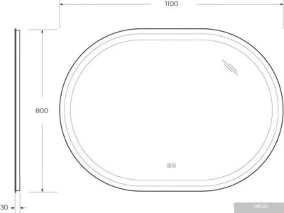 Cezares Зеркало CZR-SPC-GIUBILEO-1100-800-TCH-WARM