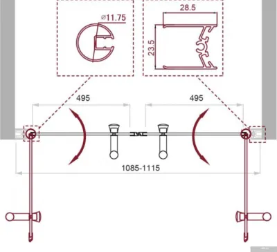BelBagno UNO-B-2-110-CH-Cr