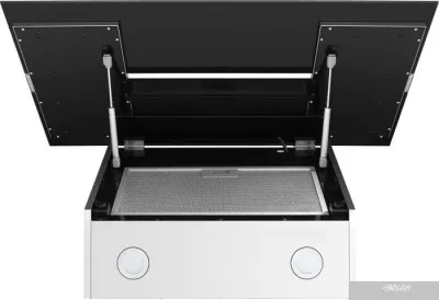 MAUNFELD Mersey 90 (нержавеющая сталь\черное стекло)