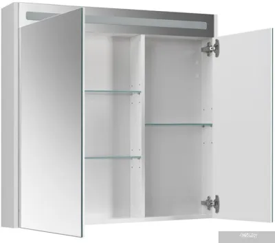 Belux Шкаф с зеркалом Неман ВШ 90 (1, белый глянцевый)