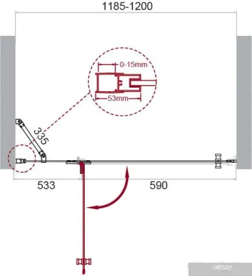 BelBagno UNO-AH-1-120/90-P-Cr