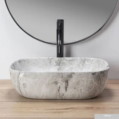 Умывальник Rea Livia (камень матовый)