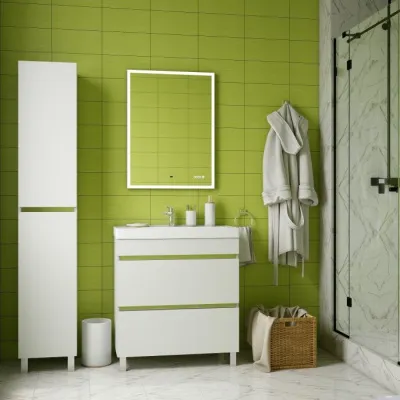 Briz Зеркало Элен классик 70*80 с подсветкой и часами