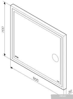 AM.PM Зеркало Gem 80 M91AMOX0803WG