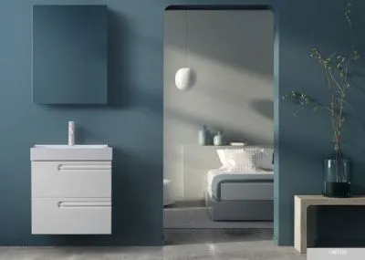 Belux Тумба под умывальник Стокгольм НП 60-02 (1, белый глянцевый)