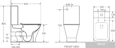 Унитаз WeltWasser Rotbach 001 GL-WT (белый глянец)