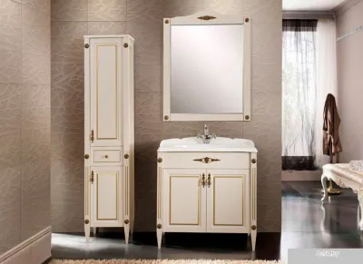 Belux Зеркало Империя В 85 (слоновая кость)