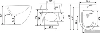 Биде Timo Kulo TK-404 MB