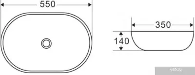 Умывальник BelBagno BB1048