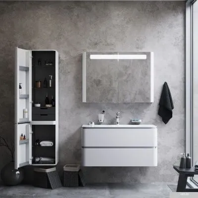 AM.PM Шкаф-пенал Sensation 40 M30CHL0406WG (левый, белый глянец)