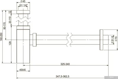 Wellsee Drainage System 182109000 (хром)
