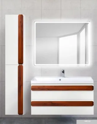 BelBagno Шкаф-пенал Aurora-1600-2A-SC-BL-P-L (bianco lucido)