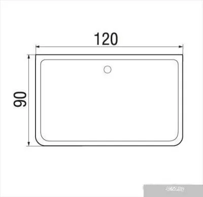 Душевой поддон River Wemor 120/90/24 S