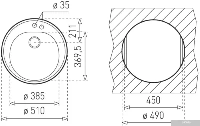 Кухонная мойка TEKA Centroval RB 1B (карбон)