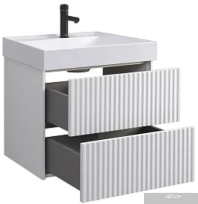 Belux Тумба под умывальник Сиртаки НП 60-02 (1, белый глянцевый)