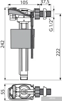 Alcaplast A150-1/2 BL-01