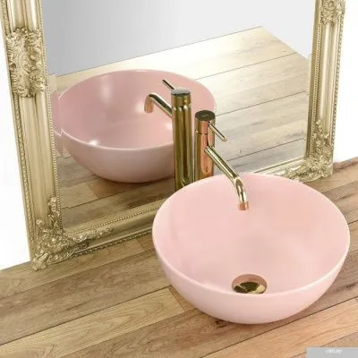 Умывальник Rea Stella (коралловый матовый)