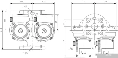 Насос Wilo TOP-SD 32/7 (1~230 V, PN 6/10)