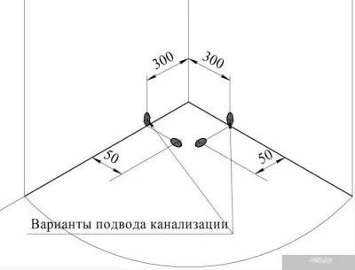 Душевой поддон Radomir 93x93 1-11-0-0-0-001